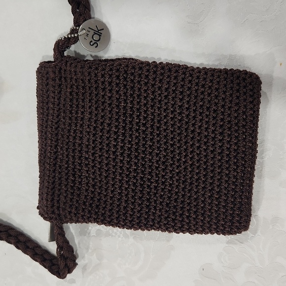 The Sak Crochet Crossbody Purse Dark Brown - Picture 5 of 9